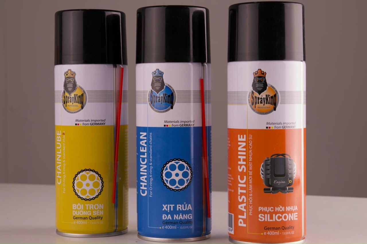 combo rửa sên dưỡng sên phục hồi nhựa  nhám sprayking