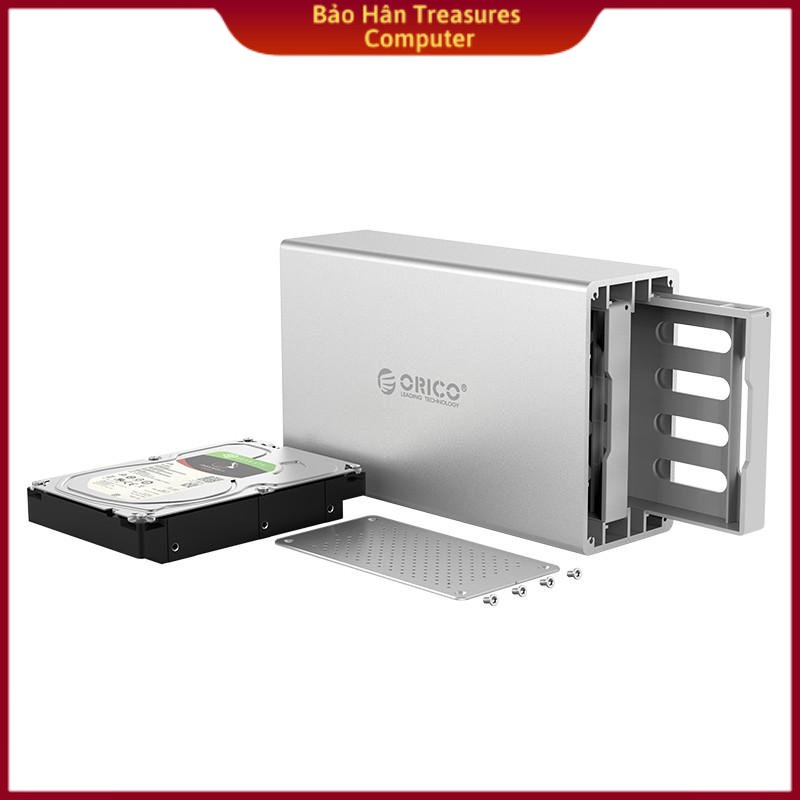 Hộp ổ cứng 3.5" 2 khe cắm sata 3 usb 3.0 type b orico ws200ru3-eu-sv - nhà phân phối chính hãng