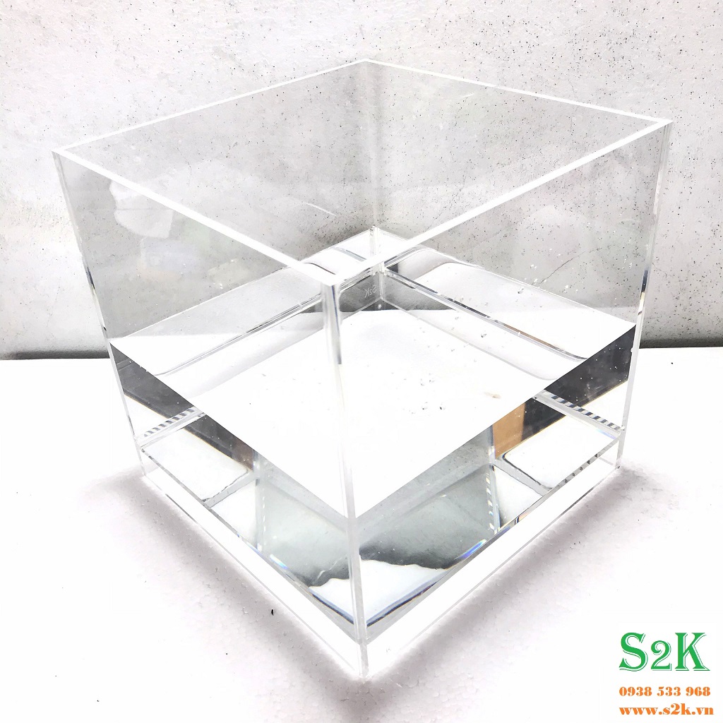 Bể acrylic kích thước 30cm x 30cm x 30cm , Siêu trong, siêu nhẹ hồ mika phù hợp cho nuôi cá, cây thủy sinh... có thể dùng kèm theo đèn, bơm, lọc
