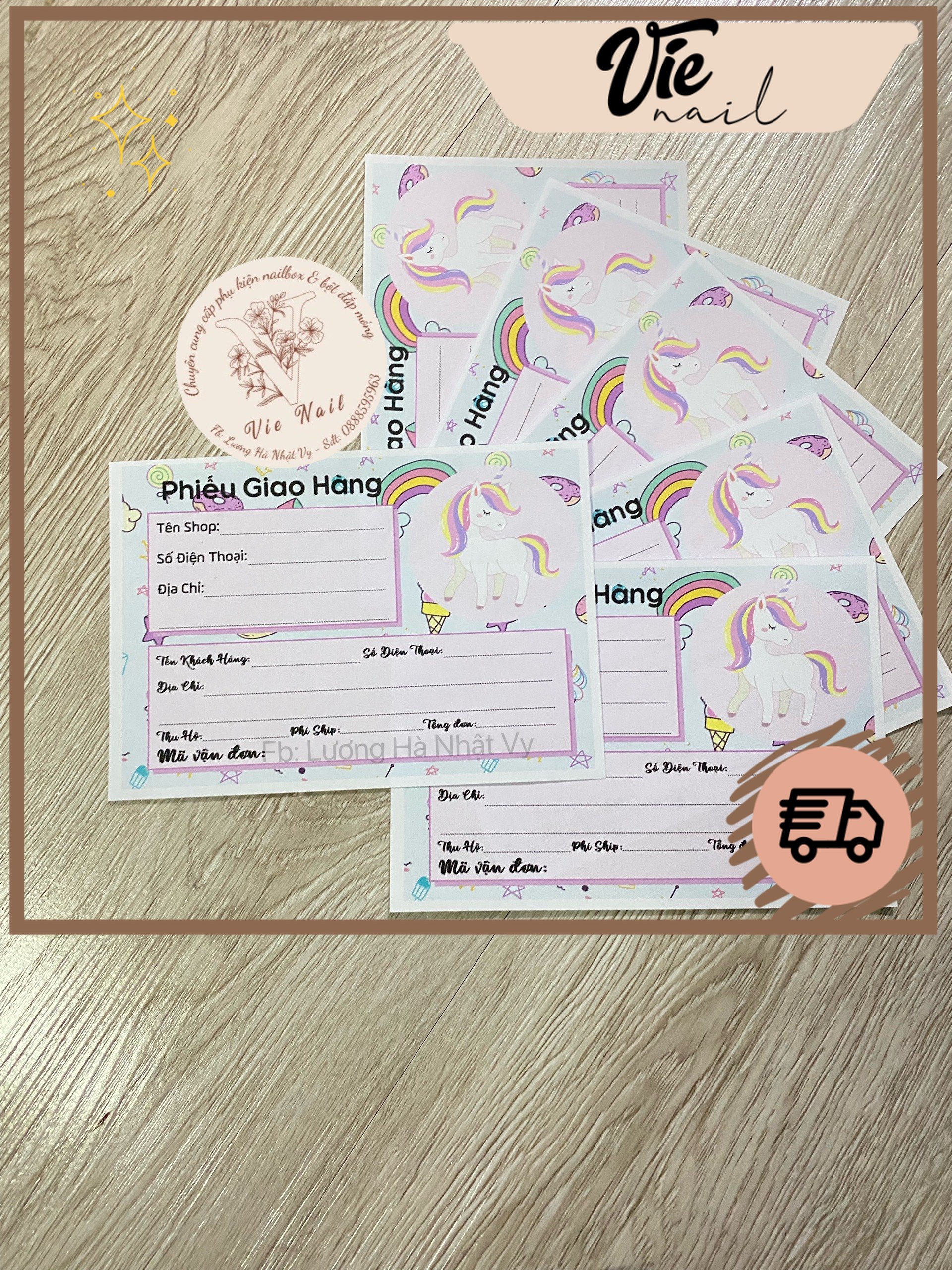50 phiếu giao hàng/ phiếu ship hàng
