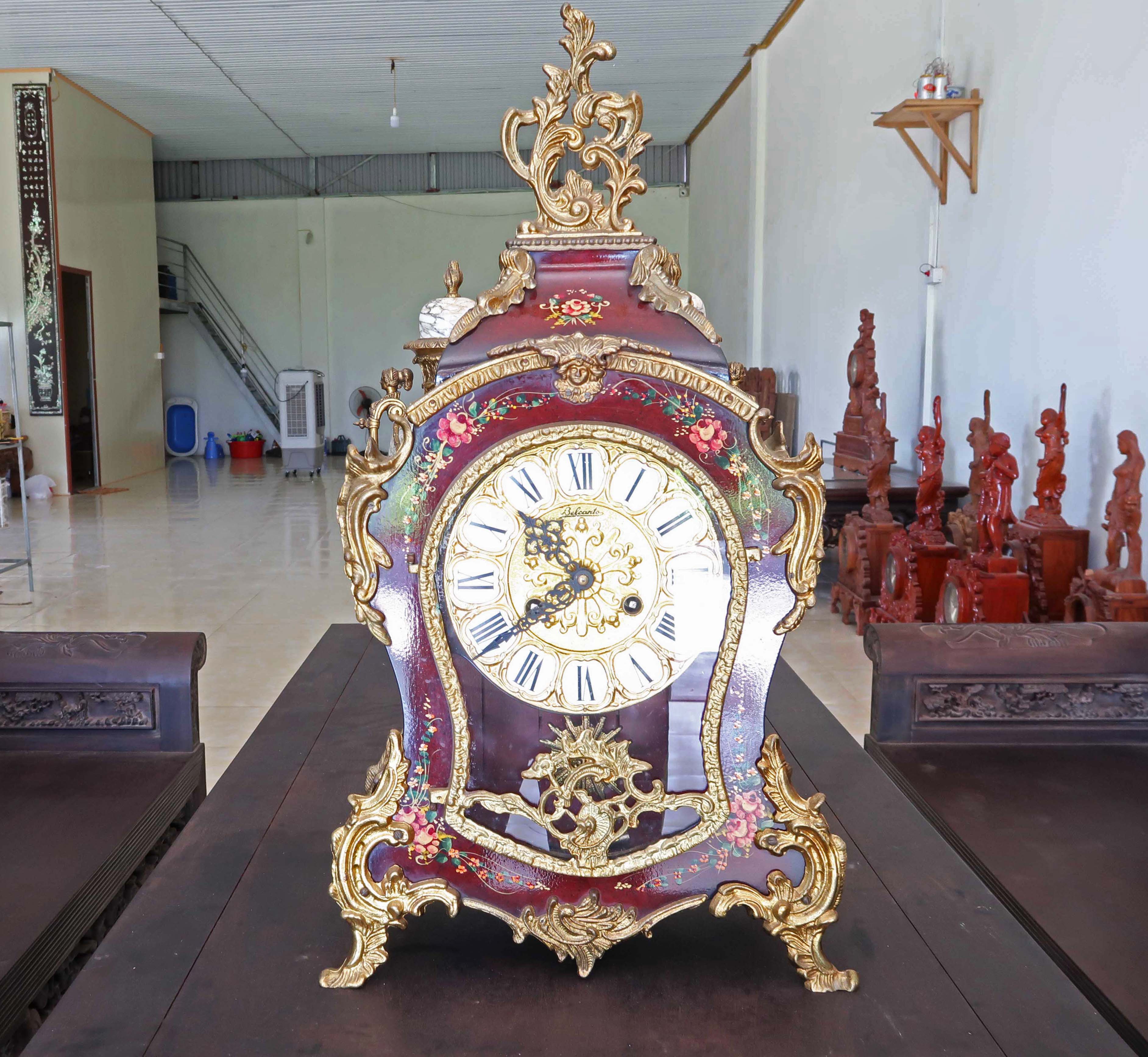 Đồng hồ để bàn quả lê Boulle-Louis