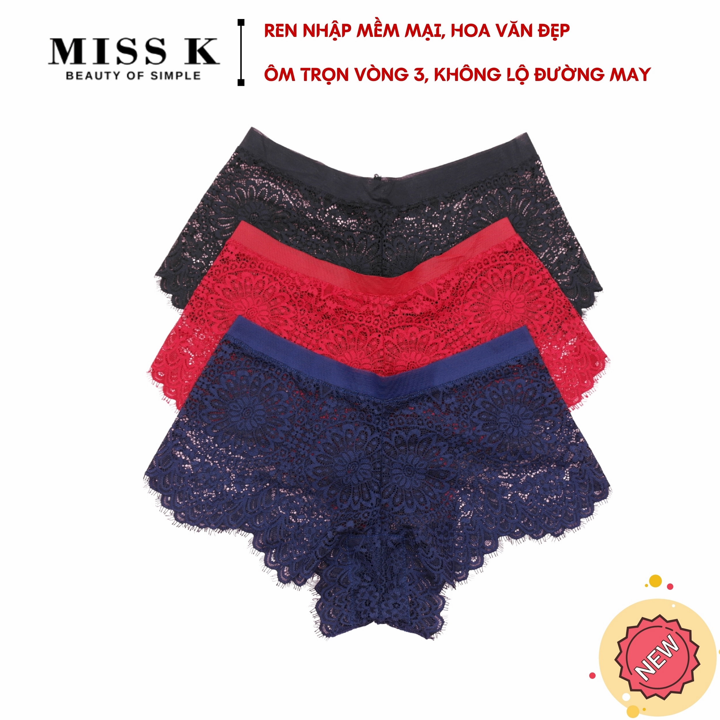 [HCM]Quần lót ren boxer Luxury Girl - MK