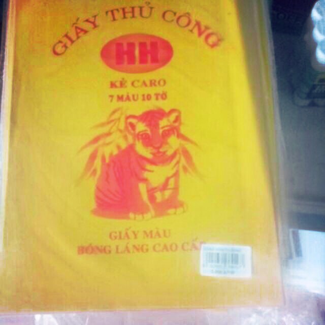 10 tập giấy thủ công hồng hà 7 màu