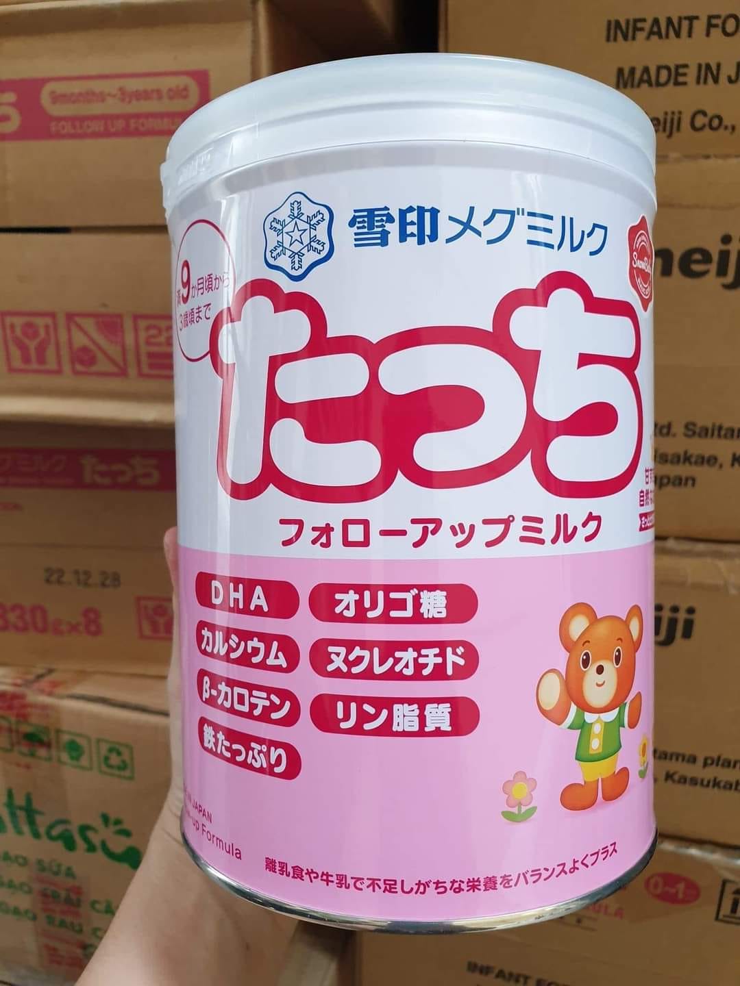 Sữa bột snow baby nhật số 9 lon 850g date t1/24