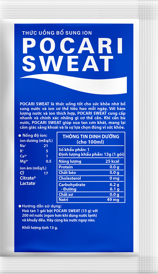 POCARI SWEAT BÙ NƯỚC ĐIỆN GIẢI TOÀN DIỆN