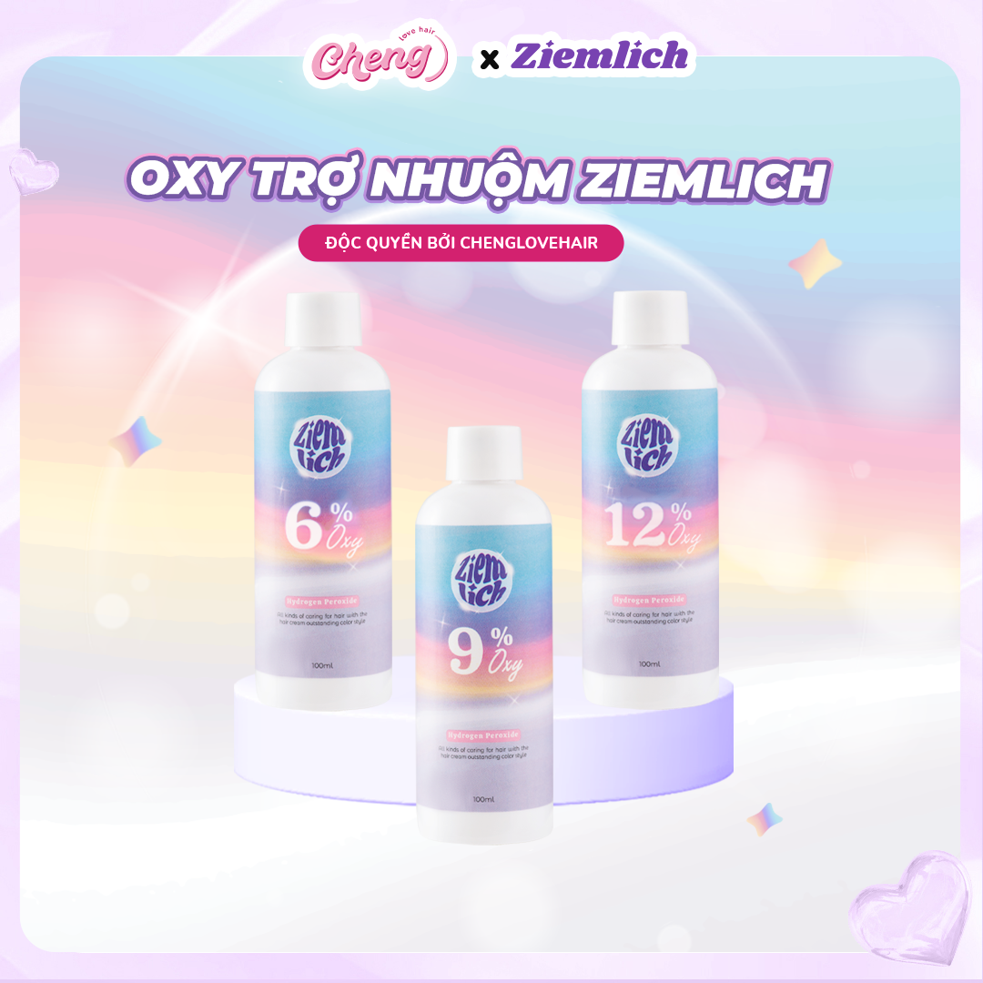 Oxy trợ nhuộm ziemlich hỗ trợ tóc lên chuẩn tone nhuộm lên chuẩn màu | chenglovehair chenglovehairs