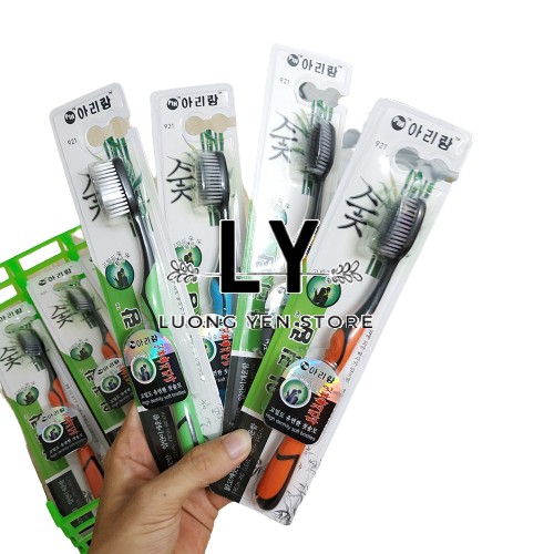 [Combo 30 Cây] Bộ Bàn Chải Đánh Răng Hàn Quốc Than Tre Hoạt Tính Diệt Khuẩn Siêu Mảnh 0.01mm Nhiều Màu - 921