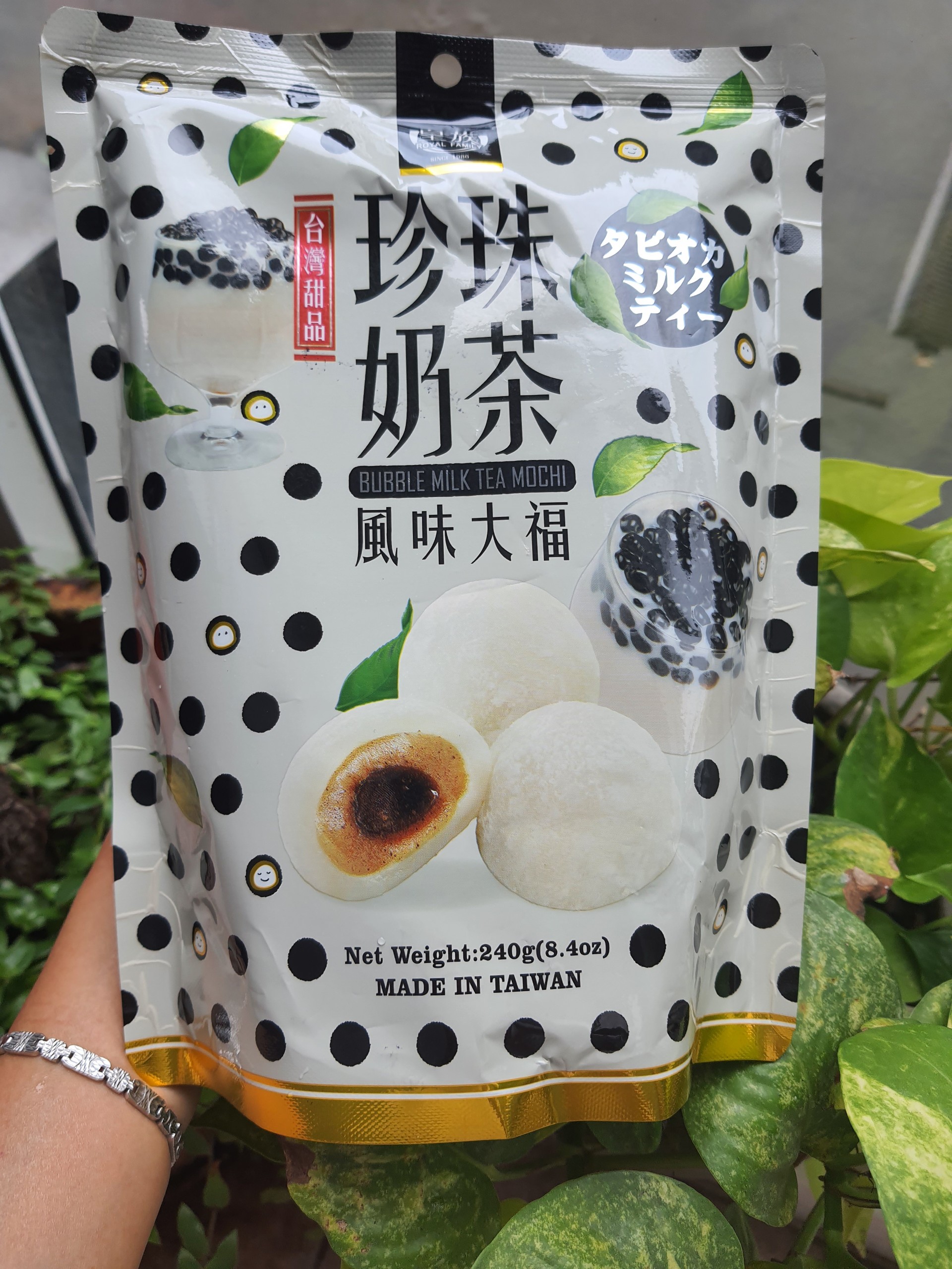 Bánh Mochi Trà Sữa Trân Châu Bubble Milk Tea Mochi Taiwan 240gr Bánh Mochi Đài Loan