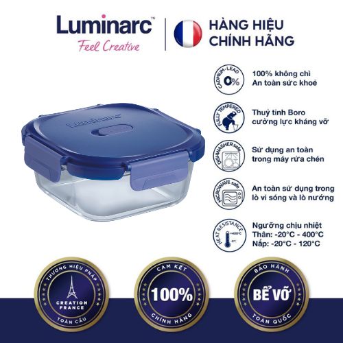 Hộp Thuỷ Tinh Luminarc Putina Vuông
