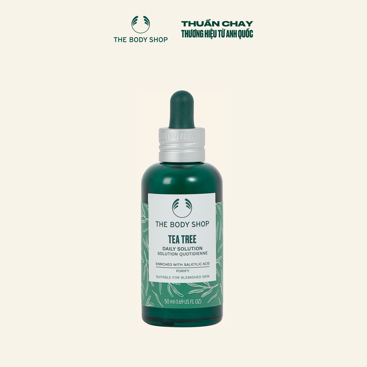 Tinh Chất Tràm Trà Tea Tree Anti-imperfection Daily Solution 50ml THE BODY SHOP