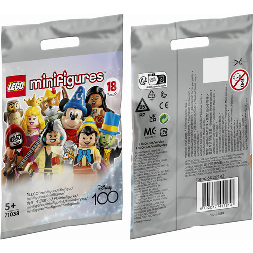 Lego 71038 minifigures disney 100 - nhân vật nhỏ lego disney kỉ niệm 100 năm