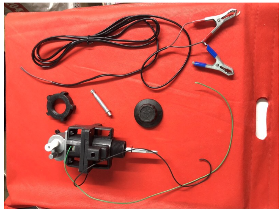 Đầu quạt - Mô tơ quạt kẹp bình ắc quy 12V DC có chổi than