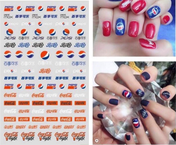 Sticker Trang trí móng 5 ,Miếng dán móng tay 3D nail sticker