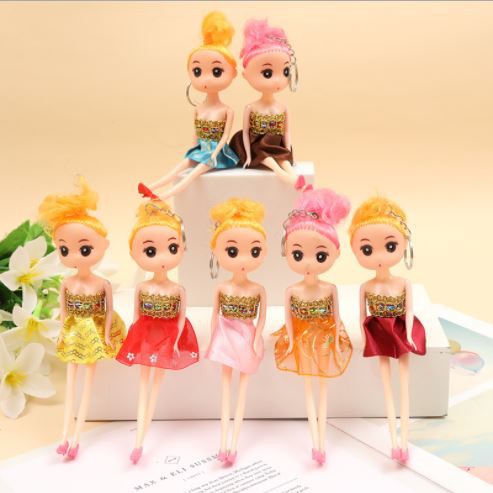 Đồ Trang Trí Sinh Nhật Cho Bé Trai Bé Gái - Búp Bê Chibi Váy Ngắn Nhựa