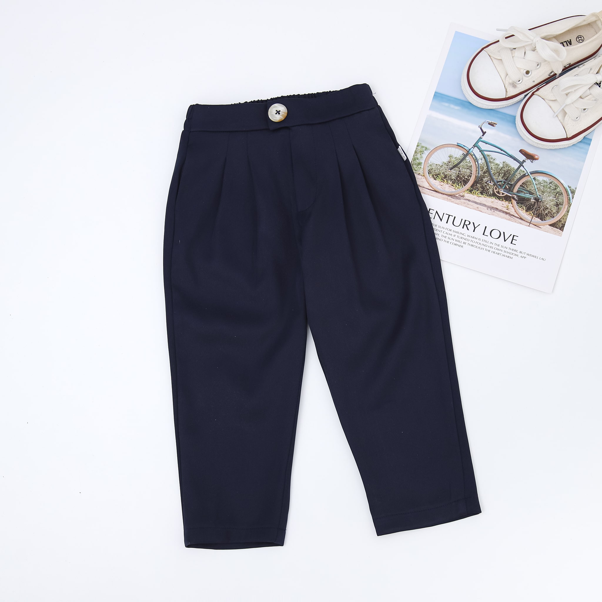 Quần baggy bé gái ly trước