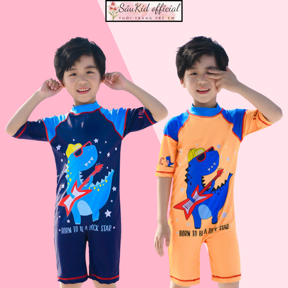 Đồ bơi bé trai,bộ đồ bơi liền thân cho bé trai hãng sâukids cho bé từ 10-45kg