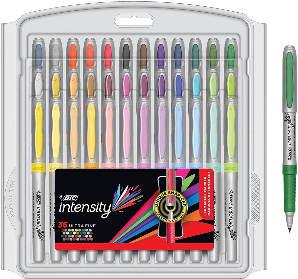 [HCM]BỘ 36 BÚT LÔNG DẦU BIC Intensity Fashion Permanent Marker Ultra Fine Point