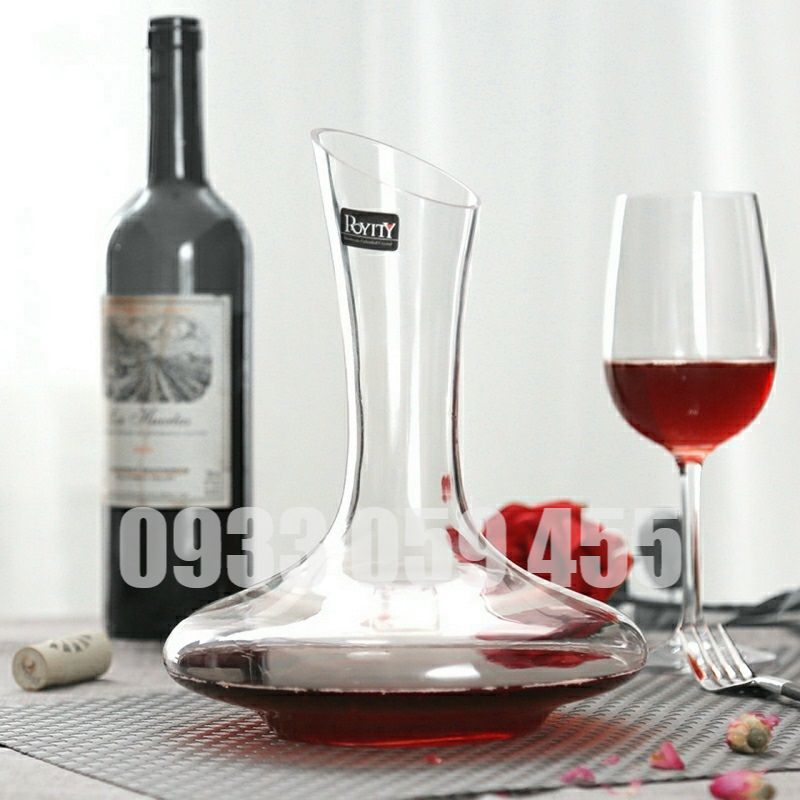 Bình rót rượu vang thủy tinh pha lê 1500ml, bình trắc rượu vang sâm panh sang trọng, bình thở rượu vang