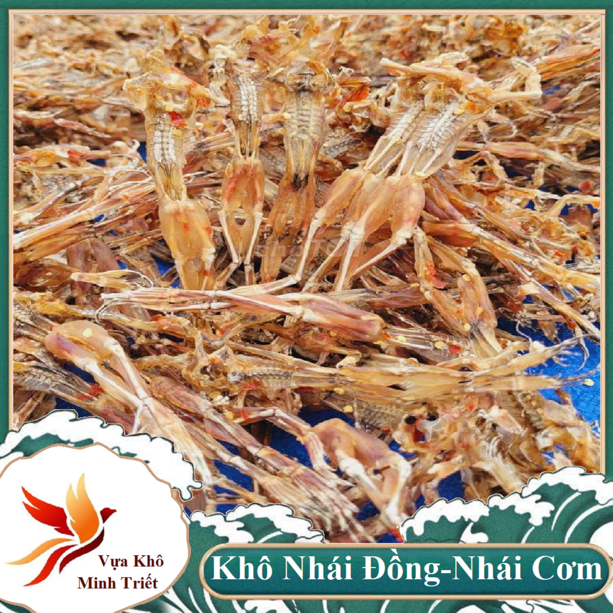 KHÔ NHÁI 1KG VỰA KHÔ MINH TRIẾT -Khô nhái thịt khá chắc, dai, xương mềm và thơm ngon.