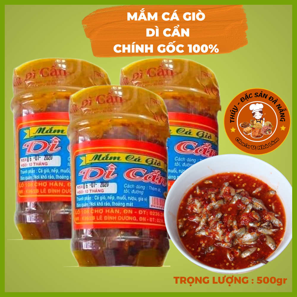 Mắm cá giò dì cẩn hũ 500gr - đặc sản đà nẵng