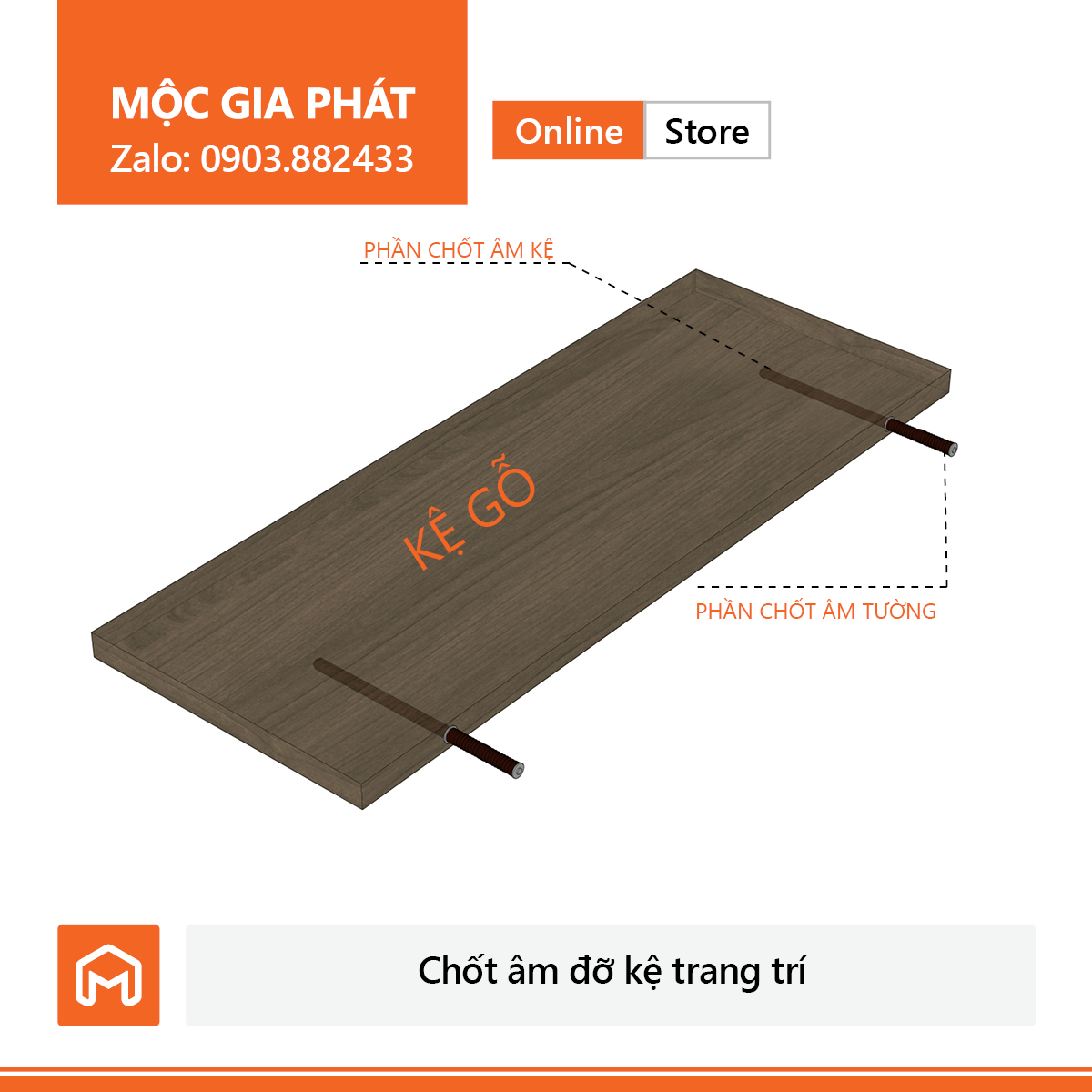 [HCM]Chốt âm đỡ kệ một giải pháp nhanh gọn để gắn kệ trang trí lên tường
