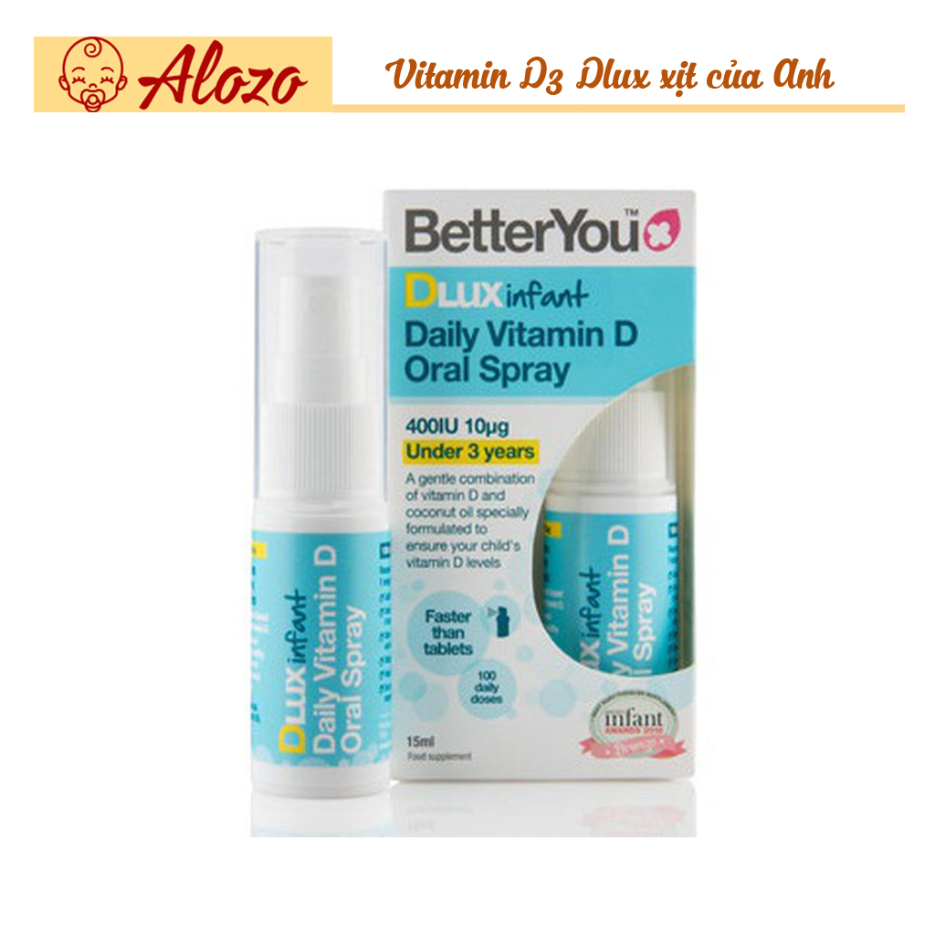 Vitamin D3 Dlux Xịt Anh 15ml
