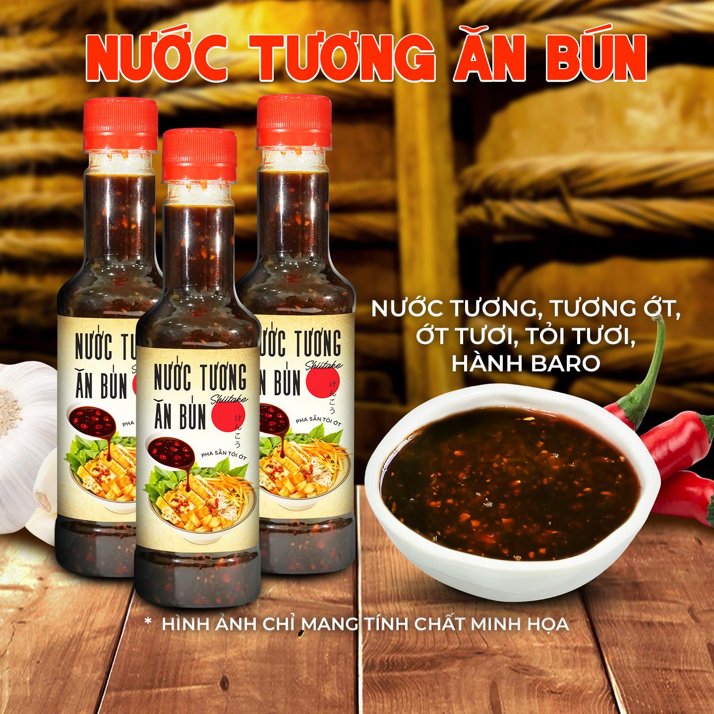 [COMBO 3 CHAI] Nước Tương Pha Sẵn Tỏi Ớt Ăn Liền Làng Chài Xưa 270g Ăn Bún Rất Ngon - Nguyên Liệu Tươi Thơm Ngon Đặc Biệt