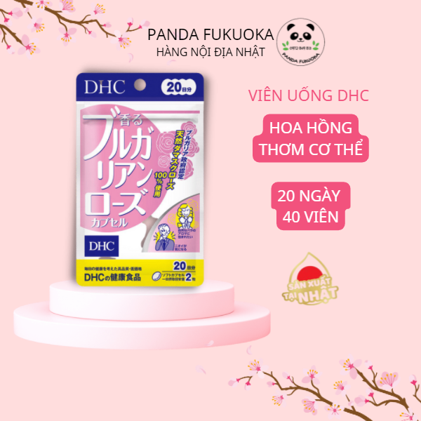 Viên uống dhc hoa hồng thơm cơ thể - xua tan mùi cơ thể, mang lại sự tự tin - hàng nội địa nhật panda fukuoka
