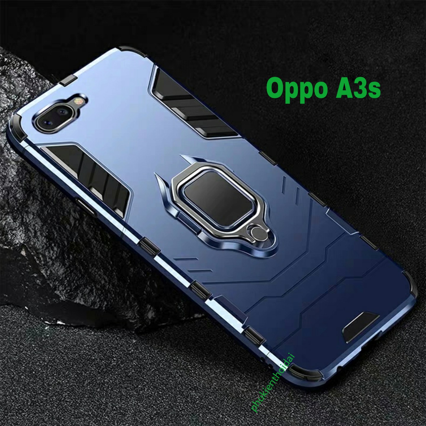 Ốp lưng Oppo A3s chống sốc Iron Man Iring chống sốc chống va đập trên 2 mét