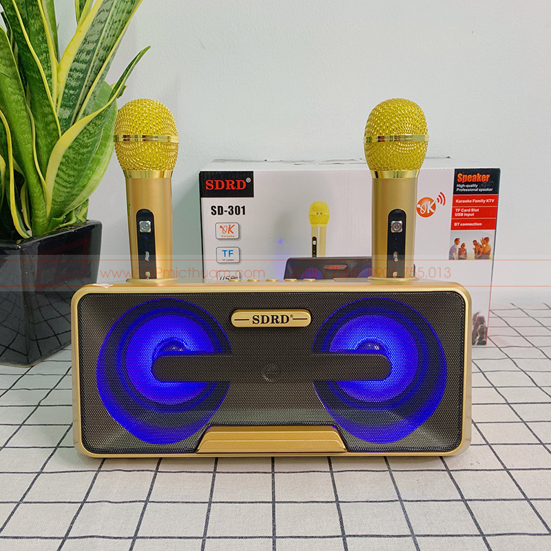 [HCM]LOA KARAOKE BLUETOTH SD301 HÁT CỰC HAY - s301