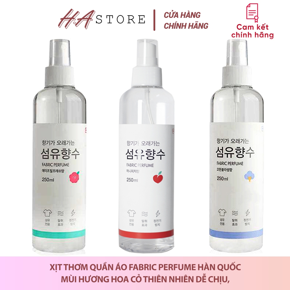 Xịt thơm quần áo fabric perfume hàn quốc - 250ml