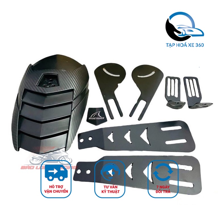 Chắn bùn shark power cho exciter,winner,fz,tfx,moto,pkl
