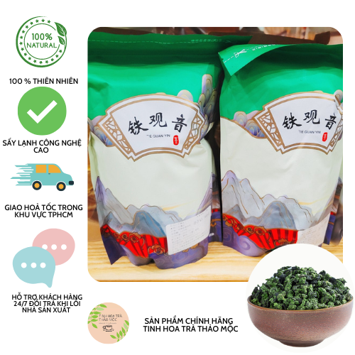 Trà Ô Long thượng hạng tem xanh 500 gram_ tinhhoatrathaomoc