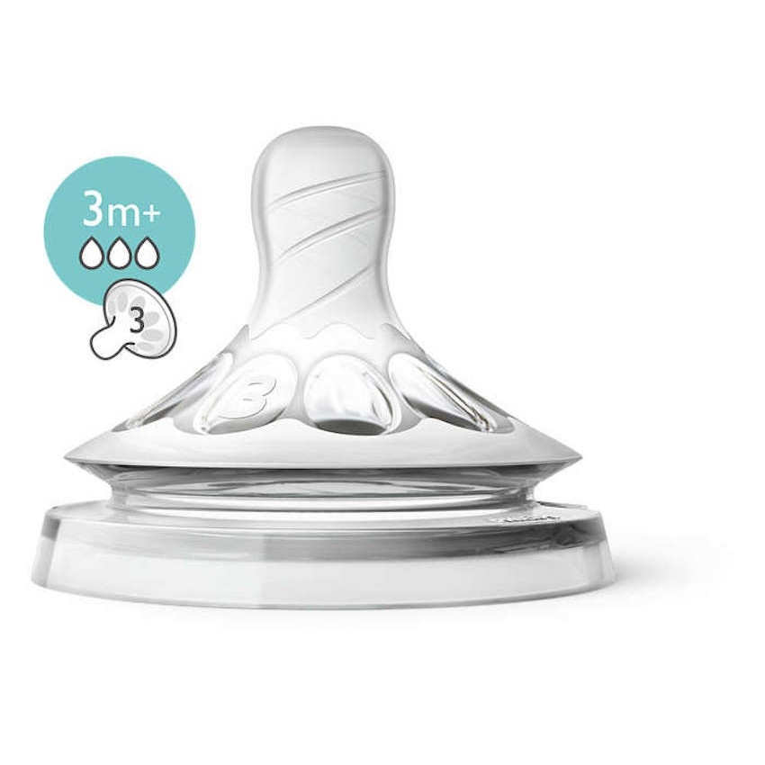 Núm ty thay bình sữa Philips Avent Natural số 3 mẫu cũ