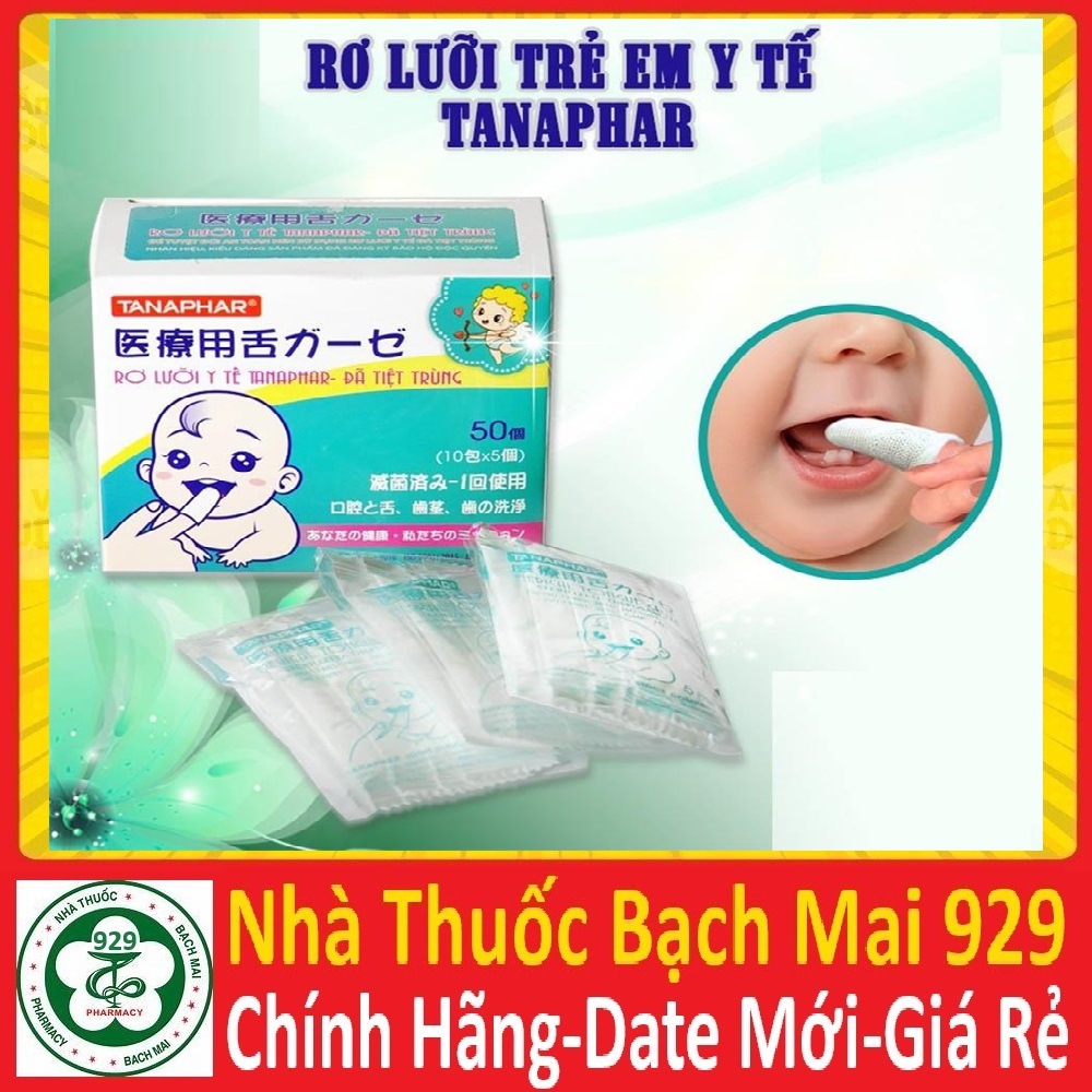 Gạc rơ lưỡi y tế trẻ em Tanaphar đã tiệt trùng
