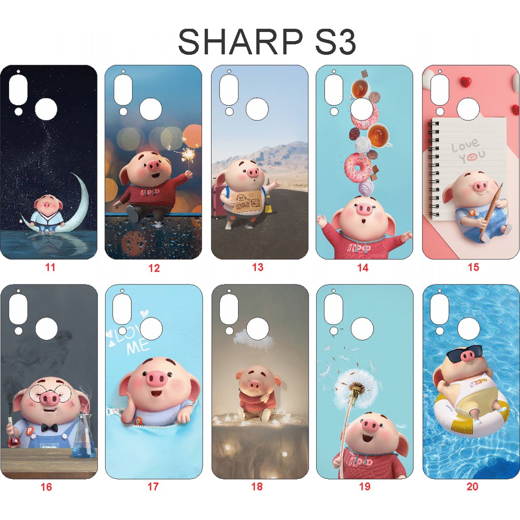 Ốp lưng Sharp Aquos S3 / S3 mini hình dễ thương