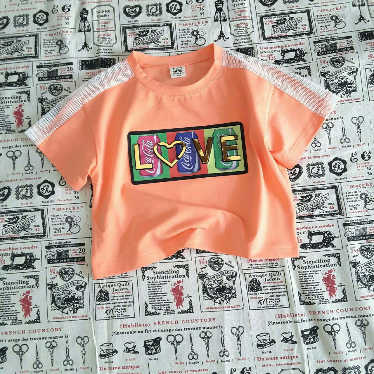 Áo thun croptop cho bé gái sành điệu 18-48Kg - Hàng nhập