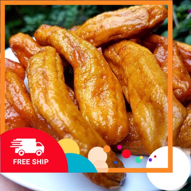 500g chuối sấy dẻo đà lạt vị ngọt tự nhiên ngon dẻo