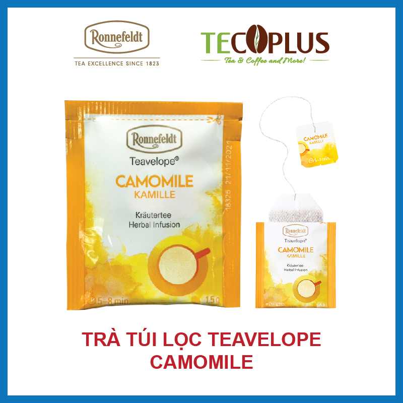 [HCM][HÀNG CHÍNH HÃNG] Trà Túi Lọc Ronnefeldt tea -Teavelope Camomile 1 túi 1.5g