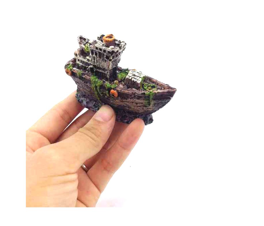 Tượng tàu đắm siêu nhỏ dành cho bể cá mini