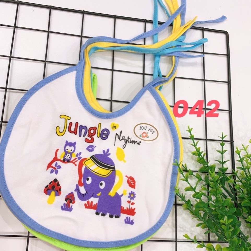 Combo 2 yếm cotton cột dây cho bé yêu