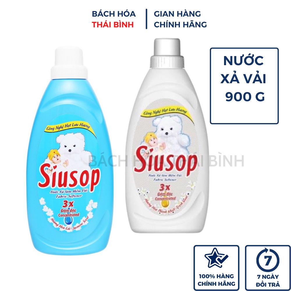 Nước xả vải Siusop hương thanh khiết/hoa lài chai 900g