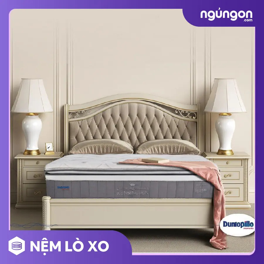 Đệm lò xo cao cấp Dunlopillo Royal Kensington êm ái thoải mái tối ưu hỗ trợ bảo vệ cột sống ngungon.com