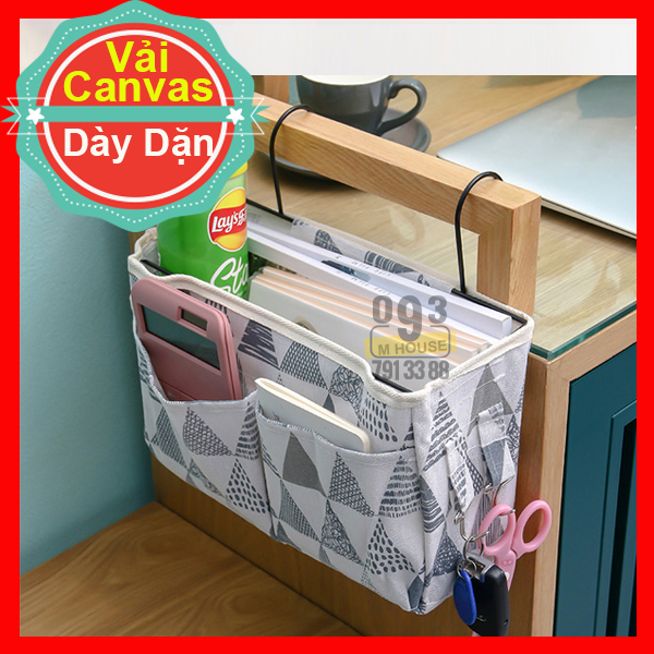 Giỏ vải treo nhà bếp hộp vải treo có móc 29x10cm túi giường