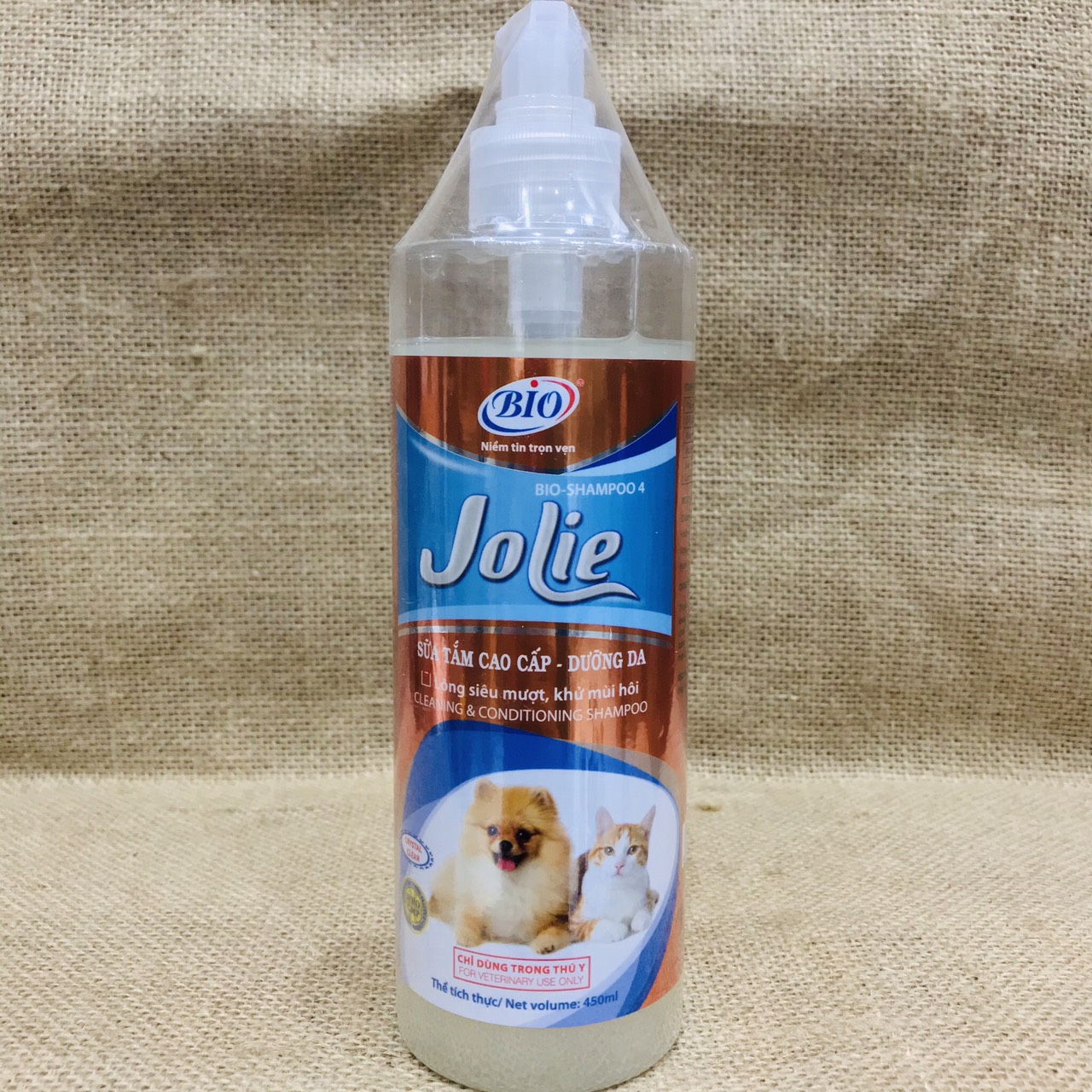 [Hoàn tiền 10%] [CÓ HỎA TỐC] Sữa Tắm Bio Jolie 450ml - Chống Rụng Lông Mượt Lông Chó Mèo