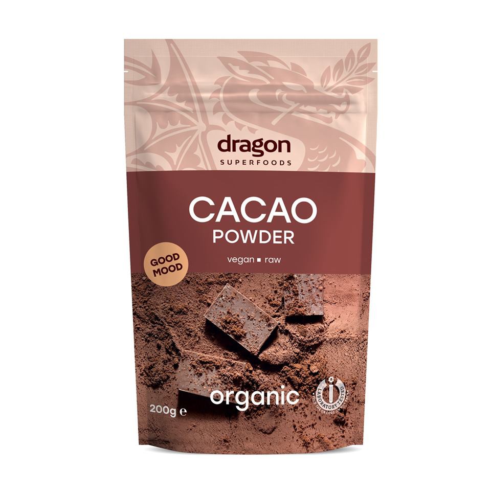 Bột Cacao hữu cơ Dragon Superfoods 200g