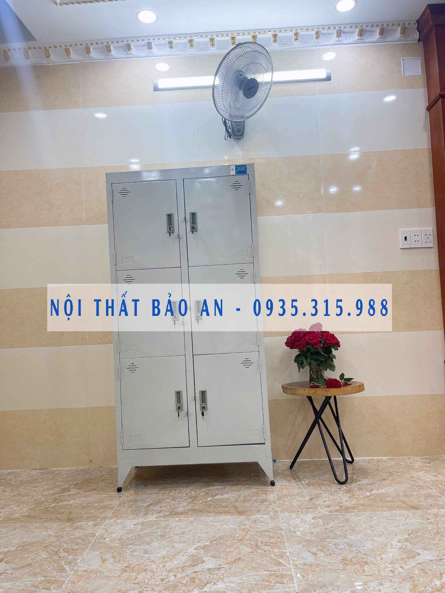 Tủ hồ sơ văn phòng 6 cửa cao 1m8 sơn tĩnh điện