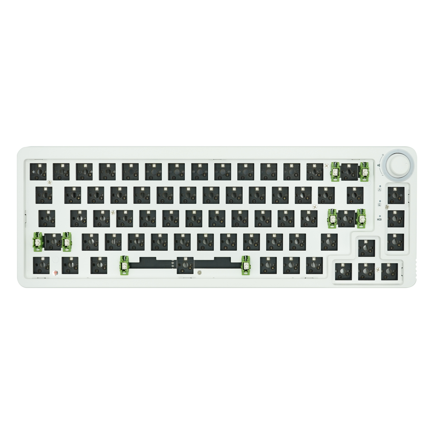 KT680 Tùy chỉnh PCB Hot Swap RGB Knob Bàn phím cơ khí Kit 68 phím Single/Three Mode Có dây/2.4G Kết nối không dây/Bluetooth