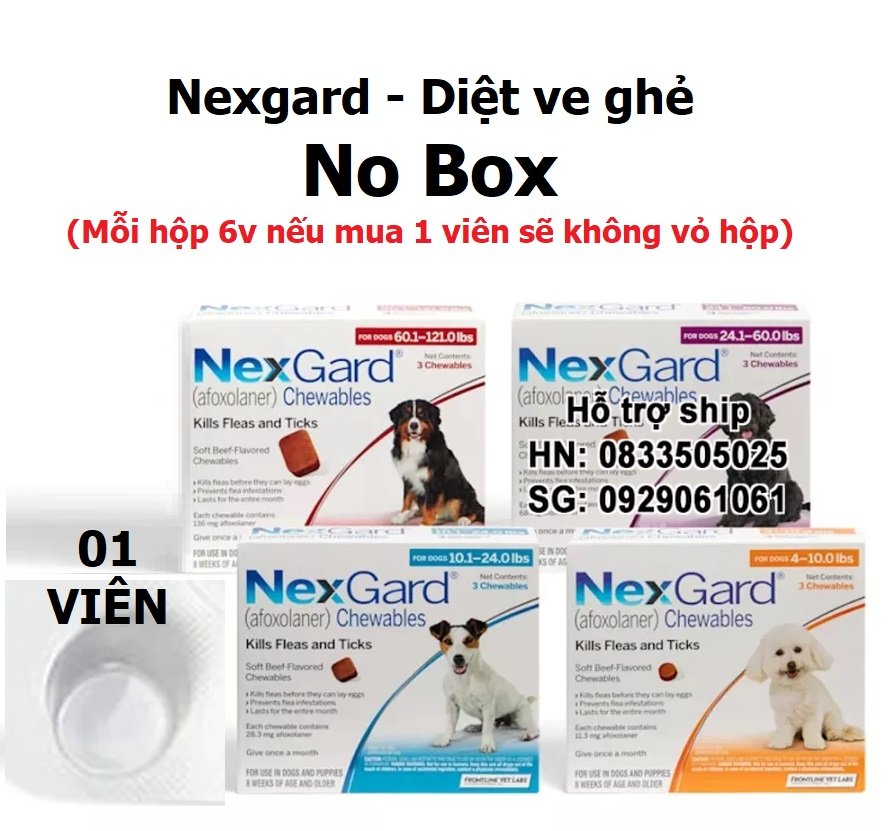 Hanpet - Viên nhai NexGard for Dogs 28 mg