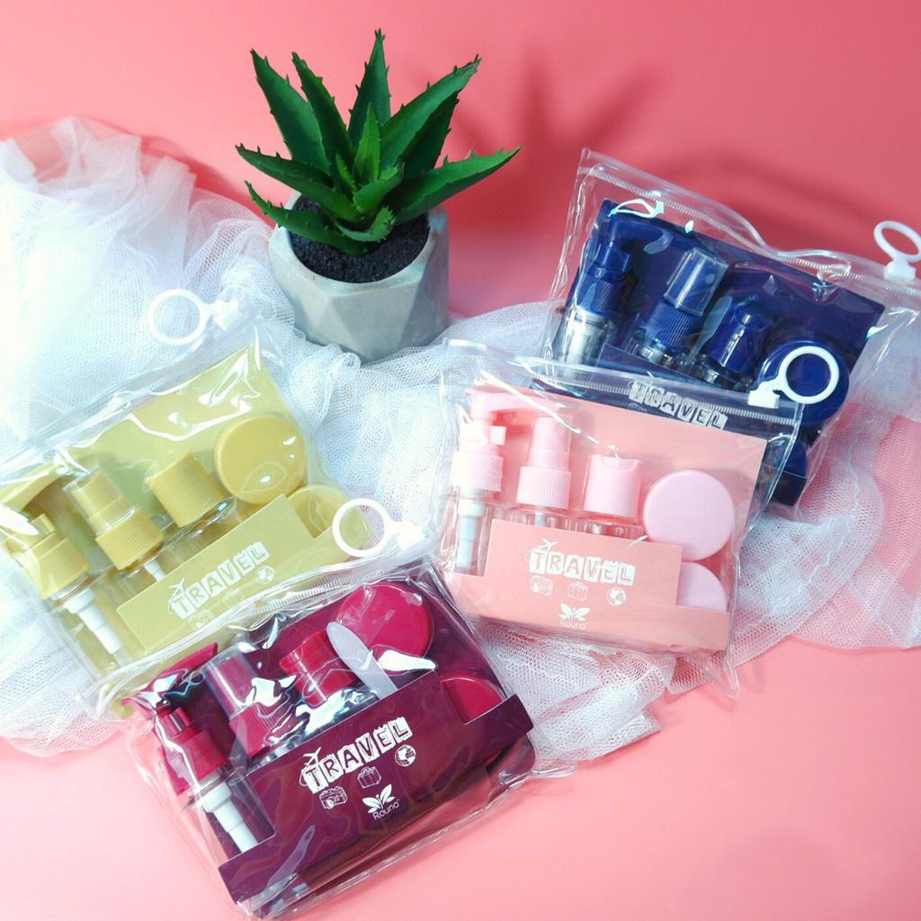 Combo bộ chiết mỹ phẩm 6 món tặng kèm túi zip siêu xinh